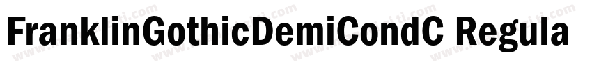 FranklinGothicDemiCondC Regular字体转换